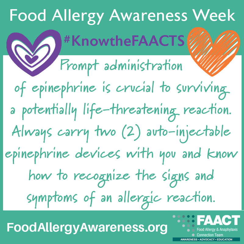 Food Allergy Awareness Week poster